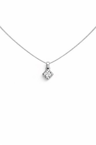Halskette Promesse Dame in Weißgold Diamante 0.01 Ct PNDISCO1 - PNDISCO1